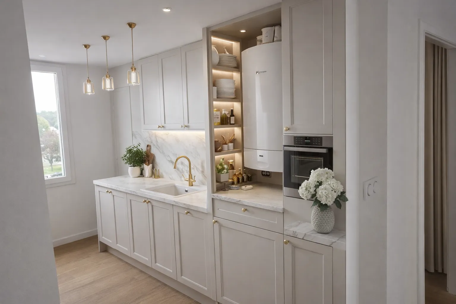 Photo de réalisation de rénovation de logement locatif à Cesson Sévigné